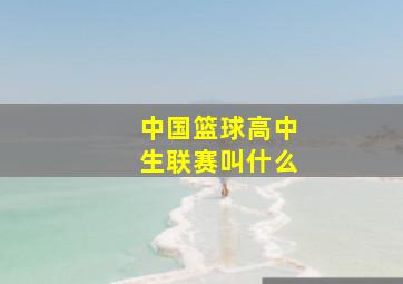 中国篮球高中生联赛叫什么