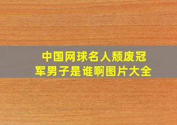 中国网球名人颓废冠军男子是谁啊图片大全