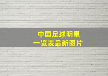 中国足球明星一览表最新图片