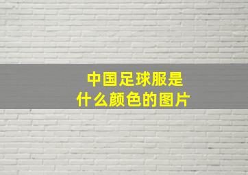 中国足球服是什么颜色的图片