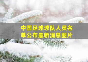 中国足球球队人员名单公布最新消息图片