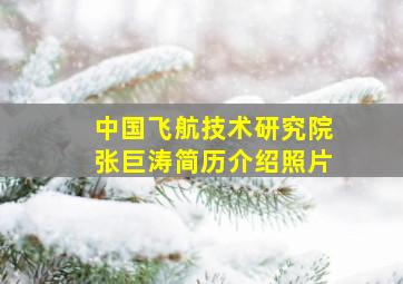 中国飞航技术研究院张巨涛简历介绍照片