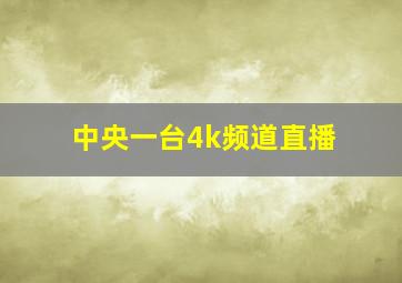 中央一台4k频道直播