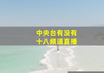 中央台有没有十八频道直播