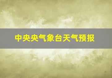 中央央气象台天气预报