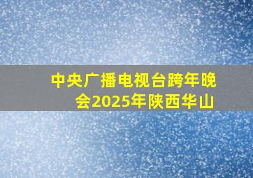 中央广播电视台跨年晚会2025年陕西华山