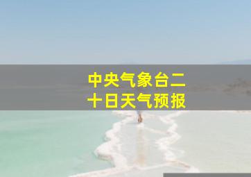 中央气象台二十日天气预报