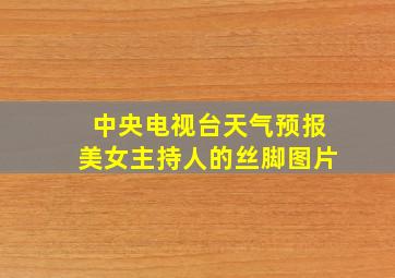 中央电视台天气预报美女主持人的丝脚图片