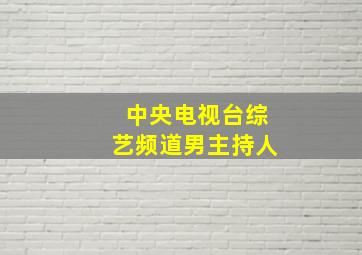 中央电视台综艺频道男主持人