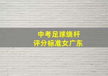 中考足球绕杆评分标准女广东