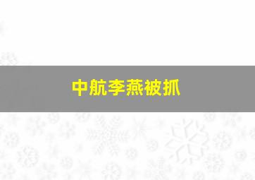 中航李燕被抓