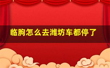 临朐怎么去潍坊车都停了