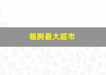 临朐最大超市