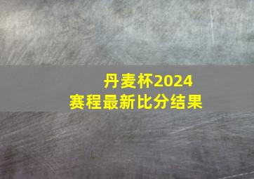 丹麦杯2024赛程最新比分结果