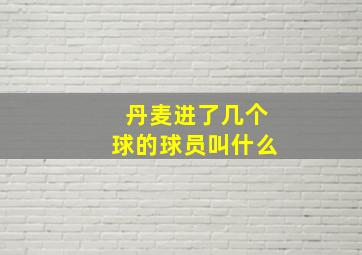 丹麦进了几个球的球员叫什么