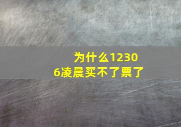 为什么12306凌晨买不了票了