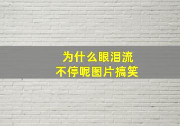 为什么眼泪流不停呢图片搞笑