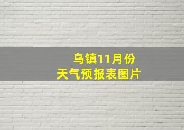 乌镇11月份天气预报表图片