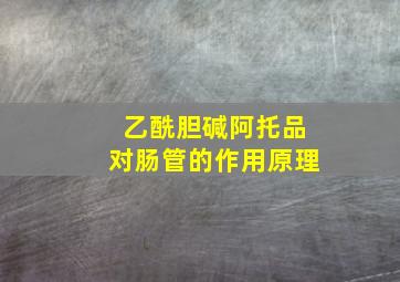 乙酰胆碱阿托品对肠管的作用原理