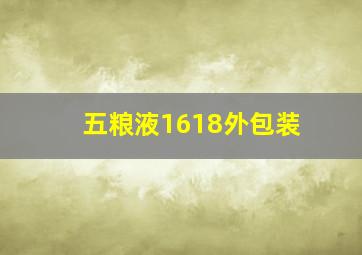 五粮液1618外包装