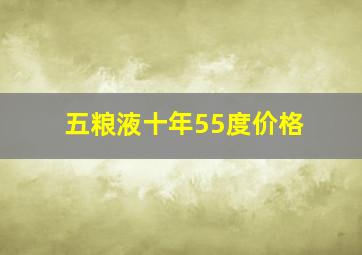 五粮液十年55度价格