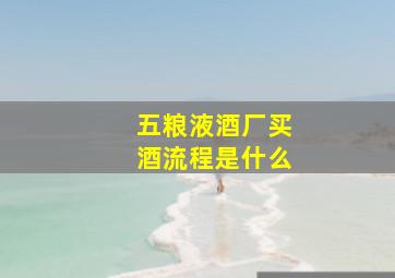 五粮液酒厂买酒流程是什么