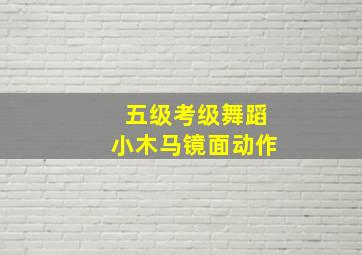 五级考级舞蹈小木马镜面动作