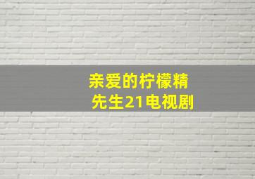 亲爱的柠檬精先生21电视剧