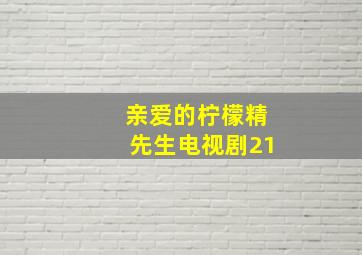 亲爱的柠檬精先生电视剧21