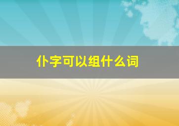 仆字可以组什么词