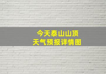 今天泰山山顶天气预报详情图