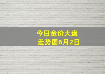 今日金价大盘走势图6月2日