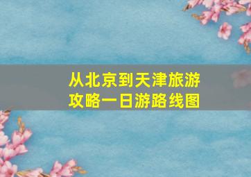 从北京到天津旅游攻略一日游路线图