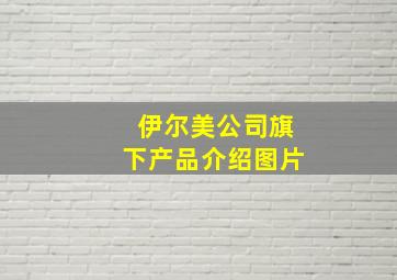 伊尔美公司旗下产品介绍图片