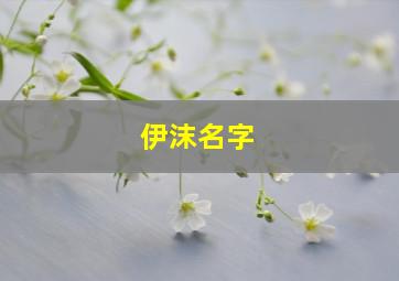 伊沫名字