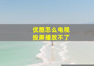 优酷怎么电视投屏播放不了