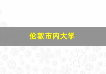 伦敦市内大学