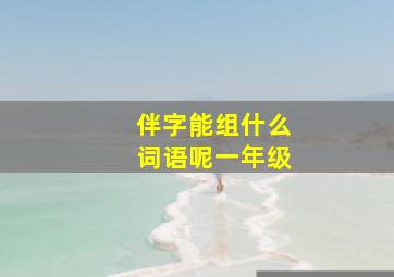 伴字能组什么词语呢一年级