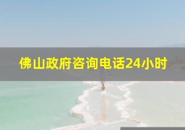 佛山政府咨询电话24小时