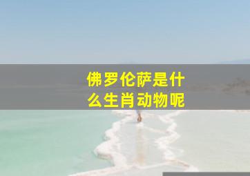 佛罗伦萨是什么生肖动物呢