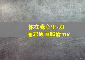 你在我心里-邓丽君原画超清mv