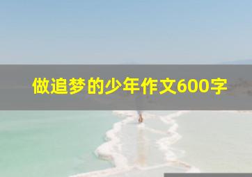 做追梦的少年作文600字