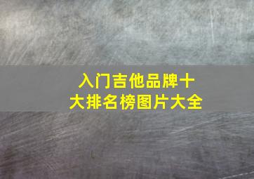 入门吉他品牌十大排名榜图片大全