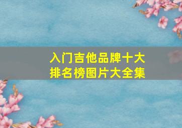 入门吉他品牌十大排名榜图片大全集