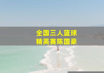 全国三人篮球精英赛陈国豪