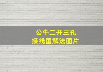 公牛二开三孔接线图解法图片