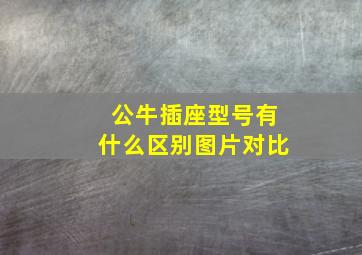 公牛插座型号有什么区别图片对比