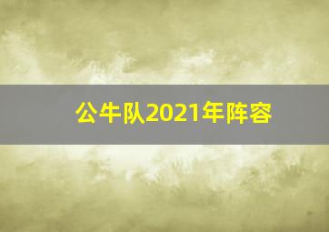 公牛队2021年阵容