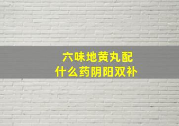 六味地黄丸配什么药阴阳双补