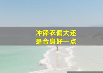 冲锋衣偏大还是合身好一点